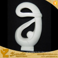 Garden white marble abstract sculpture